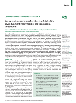 CDOH 002 - Conceptualising commercial entities in public health - beyond unhealthy commodities and transnational corporations